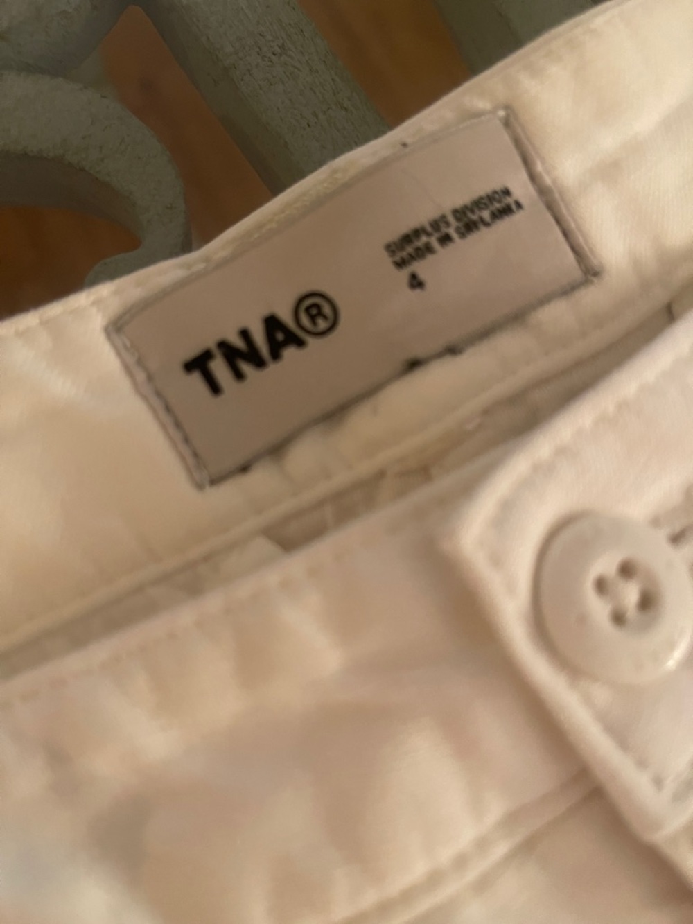 ARTIZIA TNA White Cargo Pants with Utility Pockets - Picture 3 of 5